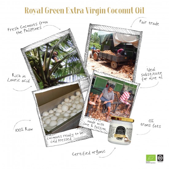 Royal Green Extra Virgin kokosų kremas BIO, 325ml