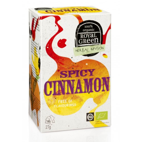 Royal Green Spicy Cinnamon arbata BIO, 16 pak.