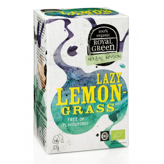 Royal Green Lazy Lemongrass arbata BIO, 16 pak.