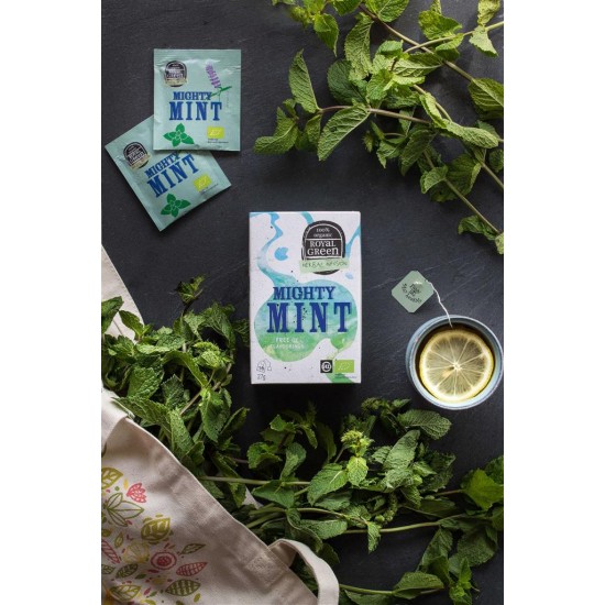 Royal Green Mighty Mint arbata BIO, 16 pak.