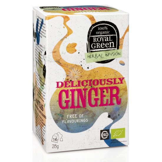 Royal Green Deliciously ginger arbata BIO, 16 pak.