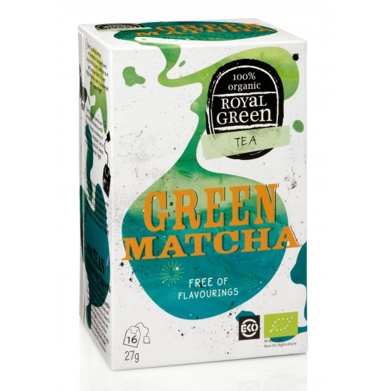 Royal Green Green Matcha arbata BIO, 16 pak.