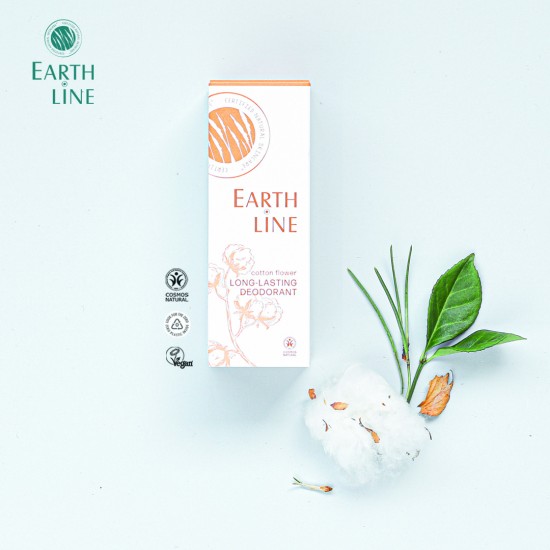 EARTH LINE Ilgalaikis dezodorantas Cotton flower 50ml