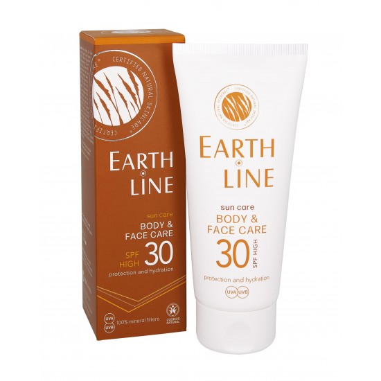 Earth Line Sun Body & Face Care SPF30 (UVA, UVB, mineraliniai filtrai) 100ml