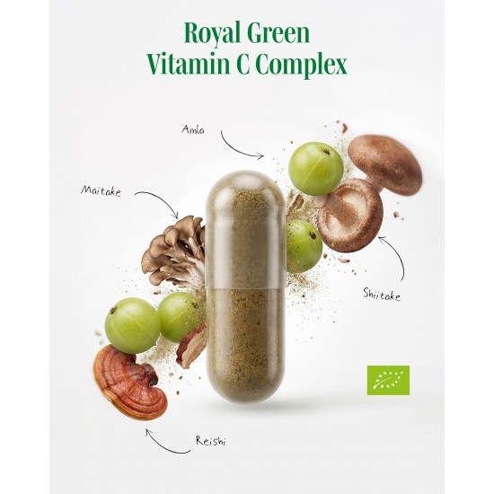 Royal Green Vitamino C kompleksas BIO, 60 vkaps.